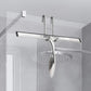 No-Drill Shower Door Hooks - 2-Pack for Rimless Glass Doors - Rubber Scratch Protection