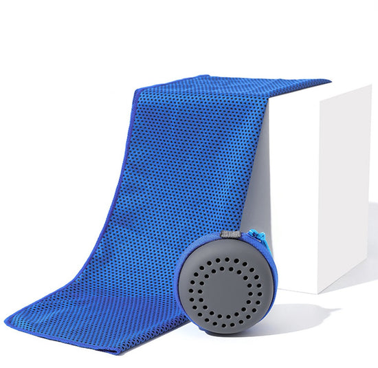 Cooling Towel for Summer & Sports - Quick-Drying & Cooling - Quick-Drying Towels - Cooling Towels for Running - With Storage Box - 30x80 cm (Adult Size) Royal Blue