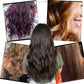 Hair Tinsels - Festival Hair Extensions - Glitter Hair Extensions - 12-Piece Clip-On Hair Accessory Set - 52cm Long Glitter Hair Extensions, for Christmas and New Year, Glitter Hair Extensions, Suitable for Women, Girls and Children (Black)