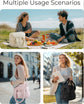 Cooler Bags - Lunch Bag - Handle Strap - Cooler Bag - Lunch Bag - Insulated Cooler Bag - Picnic Bag - Suitable for work, office, travel and picnics（Beige）