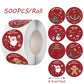Stickers - Christmas Stickers - Cartoon Stickers - 2 Rolls - Approximately 500 stickers per roll - The best choice for decorating Christmas gifts