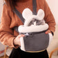 Cat Bed - Backpack for Pet Travel - Can be used as a cat basket indoors - Side pockets to keep your hands warm - Wide shoulder straps - Best choice for traveling with small pets (Gray, Size L: 33*25*27)