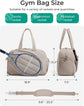 Tennis Bag - Tennis Backpack - 42L with Shoe Compartment - Sports Bag - Waterproof Racket Bag - Protective Racket Compartment - Portable as a Shoulder Bag - Gray