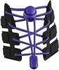 Sneaker Laces 120CM suitable for Sneakers - Elastic laces without a knot - Suitable for students and adults - With strong buckle and quick-release function (Purple)
