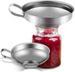 2-Pack - Funnels - Stainless Steel - Kitchen Funnels - Jam Can Funnels