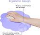 Mouse Pad - Mouse Pad with Wrist Rest - Ergonomic Mouse Pad - Mouse Pad with Leather Surface, Suitable for Computers, Laptops, Office, Home and Travel, with Non-Slip Bottom - Purple