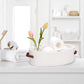 Storage Baskets - Bathroom Storage Baskets - Bathroom Countertop Storage Baskets - Bathroom Baskets Made of Braided Cotton Rope - Toilet Paper Baskets with Leather Handles - Suitable for Bathrooms, Bedrooms, and Living Rooms