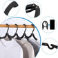 12-pack - Travel Hangers - Portable - Foldable Hangers - Travel Accessories (Black)