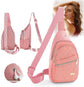 Unisex Shoulder Bag - 5 Storage Pockets & Cable Grommet - Women&