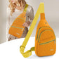 Unisex Shoulder Bag - 5 Storage Pockets & Cable Grommet - Women&