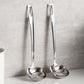 Soup Spoon Set - 2-Piece - Stainless Steel Soup Spoon - Strainer - Hanging Spoon - For Serving Soup - For Serving Porridge - Heat Resistant - Non-Slip - High Temperature Resistant