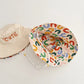 Baby Hat - Reversible Summer Hat - Summer Hat with Embroidered Letters - Size 52