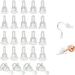 50 Silicone Earring Backs - Full Coverage, Clear Earring Backs - Dustproof - Hypoallergenic Soft Ear Cushions - For Stabilizing Earring Hooks (10x6mm)