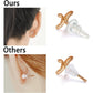 50 Silicone Earring Backs - Full Coverage, Clear Earring Backs - Dustproof - Hypoallergenic Soft Ear Cushions - For Stabilizing Earring Hooks (10x6mm)
