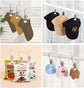 Clothes Pegs - Hangers with Clips - Stainless Steel Trouser Clips with Anti-Slip - Clothes Hooks - Hat Clips - Sock Clips - For Skirts, Trousers & Scarves (Pink, Pack of 10)