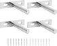 Floating Shelf Brackets - Pack of 4 - Shelf Brackets - 75mm (3 inch) Heavy-Duty Concealed Shelf Brackets - Includes Mounting Screws - For supporting wall display cases and furniture shelves