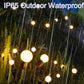Outdoor Lighting - Solar Garden Lighting - Mood Lamp - LED Solar Garden Lamp - Firefly Shaped - 6 Pots x 2 - Waterproof for Outdoor Use - Suitable for Decorating Patio Paths - Warm Tones