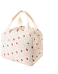 Lunch Bag - Corduroy - Lunch Box for Students/Office Workers - Insulated Bag - Waterproof - Portable Handle - Cute Lunch Bag - Beige