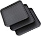 3-piece universal tray - multifunctional - plastic - rectangular tray - black