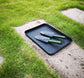3-piece universal tray - multifunctional - plastic - rectangular tray - black