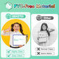 Erasable and Writable Folders - Pack of 20 | Includes 20 water-based whiteboard markers and 2 erasers - Transparent plastic folders/protective covers - Drawing and tracing bags for young children - Erasable and writable - Random colors