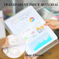 Waterproof folder - Plastic envelope - 12-pack - Transparent A4 letterhead size - with snap closure - Suitable for schools and offices.
