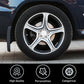 Universal wheel bolt covers (20 pieces) - 17 mm wheel bolt cover - wheel bolt cover - hexagon nut protector - with puller - suitable for all car brands (silver)