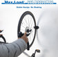 Bicycle Wall Mount - Up to 60 kg Load Capacity - For Tires 27-83 mm - Space-Saving Suspension for Garage & Home
