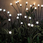 Outdoor Lighting - Solar Garden Lighting - Mood Lamp - LED Solar Garden Lamp - Firefly Shaped - 6 Pots x 2 - Waterproof for Outdoor Use - Suitable for Decorating Patio Paths - White Light