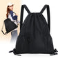 One-Piece Backpack - Drawstring Backpack - Large Capacity - Lightweight - Separate Wet and Dry Compartments, Sports Backpack - Suitable for Travel and Fitness - Black