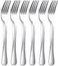 Cutlery Forks - 6 pieces - Stainless steel cutlery forks - Cutlery set - Suitable for Western dishes, desserts and coffee.