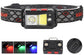 headlamp LED rechargeable - headlight - outdoor bicycle lamp - rechargeable night light - high-intensity LED headlamp - gaze sensor - COB headlamp