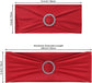 Chair Covers - Pack of 5 - Christmas Chair Covers - Party Chair Covers - Premium Elastic Chair Cover Straps - Buckle Slider - Universal Elastic Chair Straps - Wedding - Ceremony - Banquet Decoration - Red