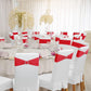 Chair Covers - Pack of 5 - Christmas Chair Covers - Party Chair Covers - Premium Elastic Chair Cover Straps - Buckle Slider - Universal Elastic Chair Straps - Wedding - Ceremony - Banquet Decoration - Red