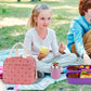 Cooler Bags - Lunch Bag - Handle Strap - Cooler Bag - Lunch Bag - Insulated Cooler Bag - Picnic Bag - 25.5*21*17cm - Suitable for work, office, travel and picnics（Pink）