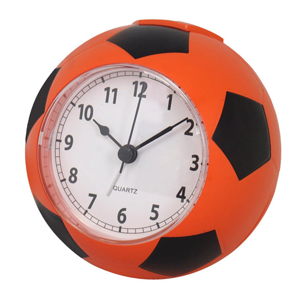 Football Alarm Clock - Silent Non-Ticking Desk Clock | Kids Bedside Clock | Cute football design, easy-to-read analog display, perfect for kids&