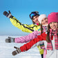 Pack of 3 pairs - Warm winter gloves for women - Extra thick - Knitted imitation - Suitable for cold winter weather (style D)