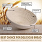 Proofing Basket Ø 23 cm - Bread Baking - Banneton - Proofing Basket Bread - Proofing Basket Round - Rattan Bread Pan - Dough Basket - incl. Dough Cloth | 1 piece