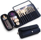 Makeup Bag - Professional Foldable Travel Brush Bag - For Makeup Brushes - Black