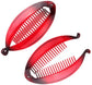 6 pieces banana hair clips - women&