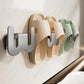 Set of 2 Self-Adhesive Shoe Racks - Space-Saving Storage Shelves - Suitable for bathrooms, bedrooms and RVs; perfect for storing slippers and sneakers（White）