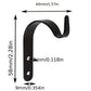 Hanging hooks - Set of 4 - Wall mounting - Suitable for bird feeders - Black - Suitable for indoor and outdoor use