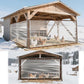 Transparent tarpaulin with eyelets, transparent tarpaulin for outdoor use, waterproof film, woven tarpaulin, canvas, awning, durable, weatherproof, multifunctional tarpaulin 3 x 4m
