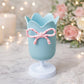 Tulip-shaped pen holder - pen rack - creative desk decoration - refined (Blue)
