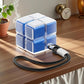 Medicine box - 7-day medicine box - Weekly pill box - Portable pill box for travel - Easy to open - 8 compartments - For storing vitamins and medicines - Blue