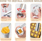 Cookie Press Set - With 20 Molding Plates & 4 Nozzles - For Making Cookies in Different Shapes