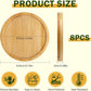 Coasters - Set of 8 - Round coasters - Wooden coasters - Suitable for water glasses, ornaments, candles, potted plants, etc.