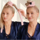 3 Piece Hair Rollers - Curling Iron for Women - Includes Storage Bag - Creates Long-Lasting Curls Without Heating (Beige)