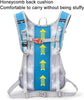Backpack with 2L Water Bag - Running Vest - Adjustable Lightweight Cycling Backpack - Suitable for Hiking and Cycling（Blue）