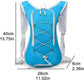 Backpack with 2L Water Bag - Running Vest - Adjustable Lightweight Cycling Backpack - Suitable for Hiking and Cycling（Blue）